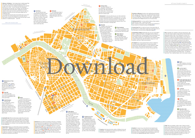 Valencia City Map: Download